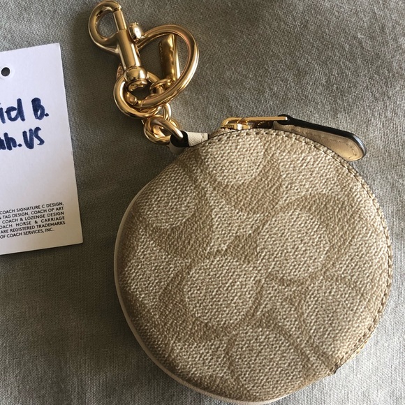 Coach Accessories - Coach round Coin Purse bag charm